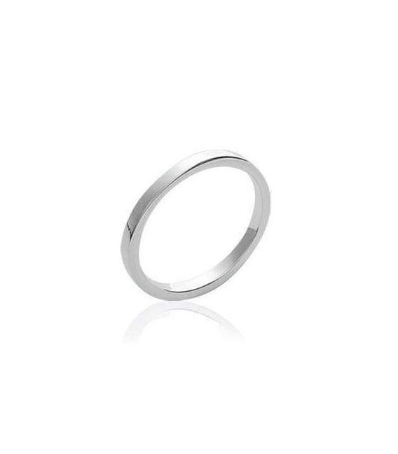 Bague simple modulable argent 