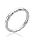 Anneau modulable argent ovalisé