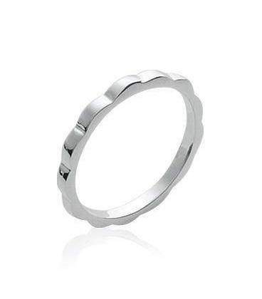 Anneau modulable argent massif cannelée-2