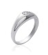 Bague jonc petit doigt argent zirconium 