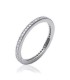 Alliance en argent rail de zirconium micro serti en tour complet 