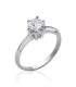 Bague argent solitaire 