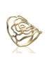 Bague plaqué or jaune stylée plate 