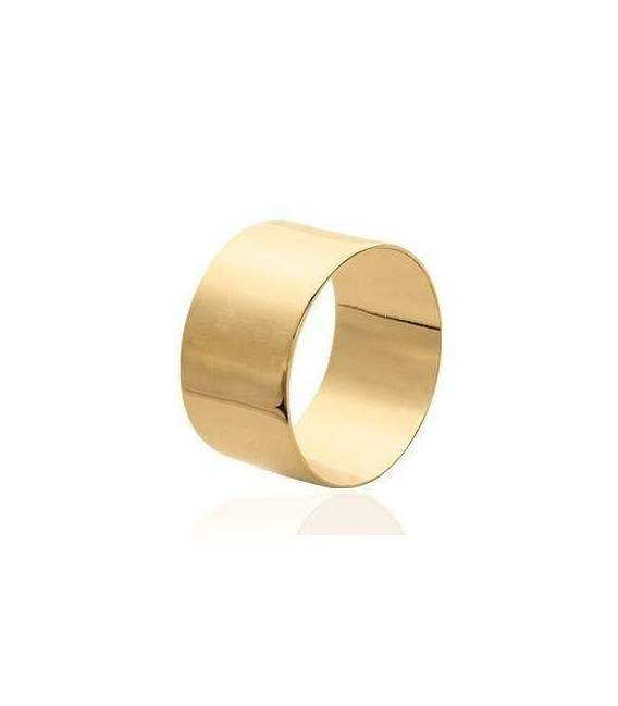 Bague plaqué or anneau alliance tube 