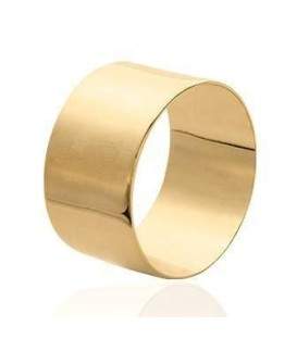 Bague plaqué or anneau alliance tube