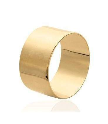 Bague plaqué or anneau alliance tube 