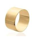 Bague plaqué or anneau alliance tube