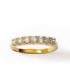 Alliance bague plaqué or zirconium en demi jonc 
