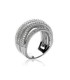 grosse bague argent massif zirconium 