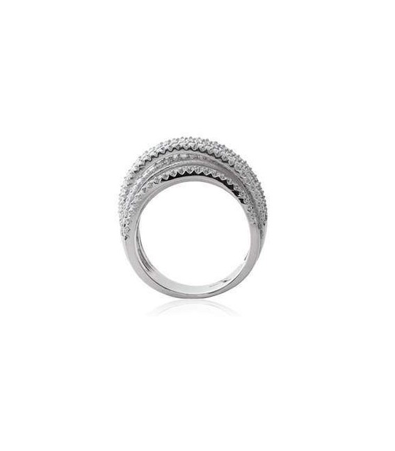 grosse bague argent massif zirconium 