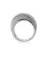 grosse bague argent massif zirconium 