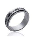 Bague romaine acier alliance mobiles
