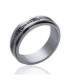 Bague romaine acier alliance mobiles 