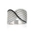 Grosse bague joaillerie argent pavage blanc-1