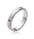 Bague anneau alliance argent massif diamanté stylisé 