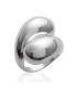 Grosse bague fantaisie argent massif 