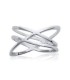 Bague trois anneaux argent massif entrelacés 