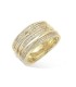 Superbe bague plaqué or zirconium micro serti 