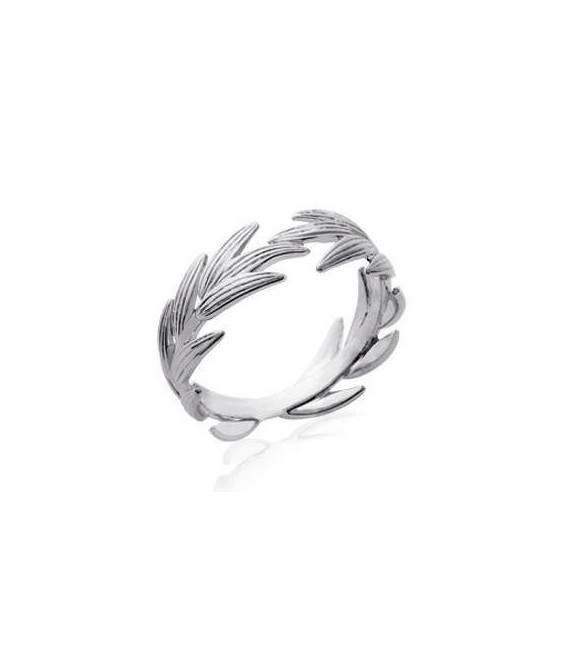 Bague fantaisie argent enroulé 