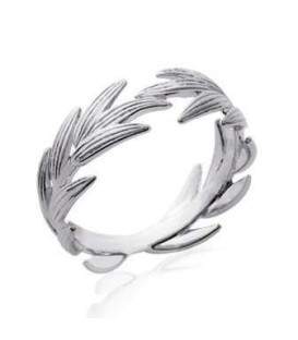 Bague fantaisie argent enroulé