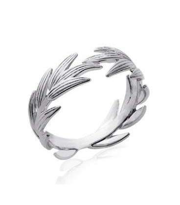 Bague fantaisie argent enroulé 