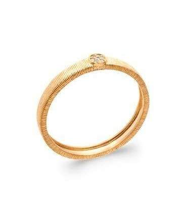 Petite bague plaqué or zirconium serti 