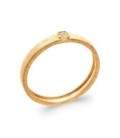 Petite bague plaqué or zirconium serti