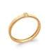 Petite bague plaqué or zirconium serti 