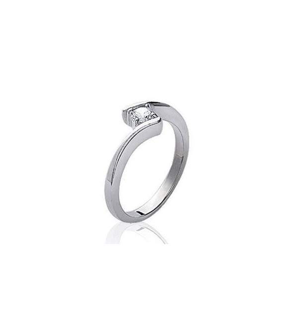 Bague fantaisie et chic argent zirconium 