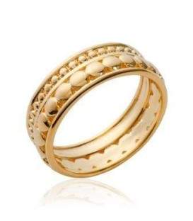 Alliance plaqué or stylisée 