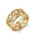 Bague alliance plaqué or dentelle royale 
