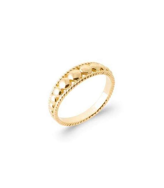 Bague anneau plaqué or 