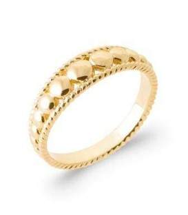 Bague anneau plaqué or 