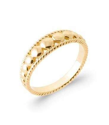 Bague anneau plaqué or 