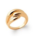 Bague plaqué or nœud original
