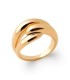 Bague plaqué or nœud original 