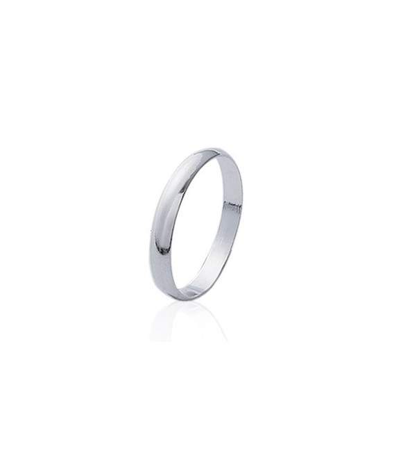 Bague alliance argent massif 