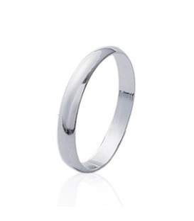 Bague alliance argent massif