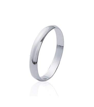 Bague alliance argent massif 