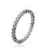 Alliance mariage argent massif zirconium ronds 