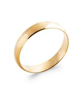 Alliance plaqué or bague simple