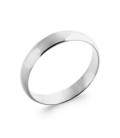 Alliance bague argent massif simple bombée