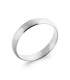 Alliance bague argent massif simple bombée 