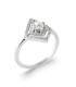 Bague argent massif perle de culture rehaussée sur zirconium 