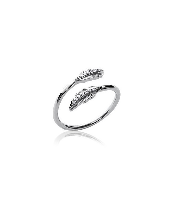 Bague de pouce argent zirconium serti 