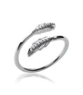Bague de pouce argent zirconium serti