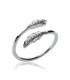 Bague de pouce argent zirconium serti 