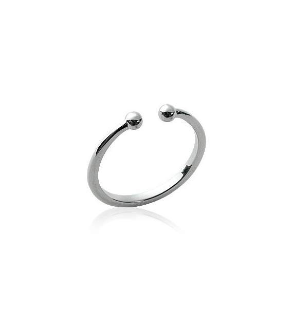 Bague de pouce ouverte originale argent massif 