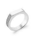 Bague homme alliance design tribale quantum 925