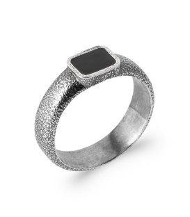Bague homme alliance design quantum 925